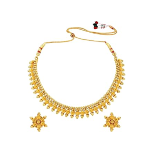 Gold Plated Indian Traditional Choker Necklace