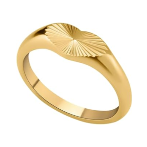 Gold and Rose Gold Plated Layered Love Dual Hearts Ring