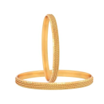 Traditional Gold Plated Pearl Studded Bracelet Bangles Set for Girls and Women