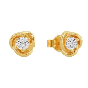 Rose Gold Plated Harmony Waves Earrings