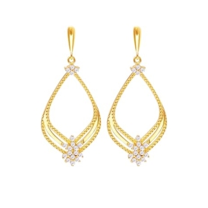 Golden Hexagon Earring for Women