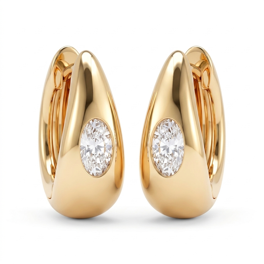 Amara Round Studs by Giolleria