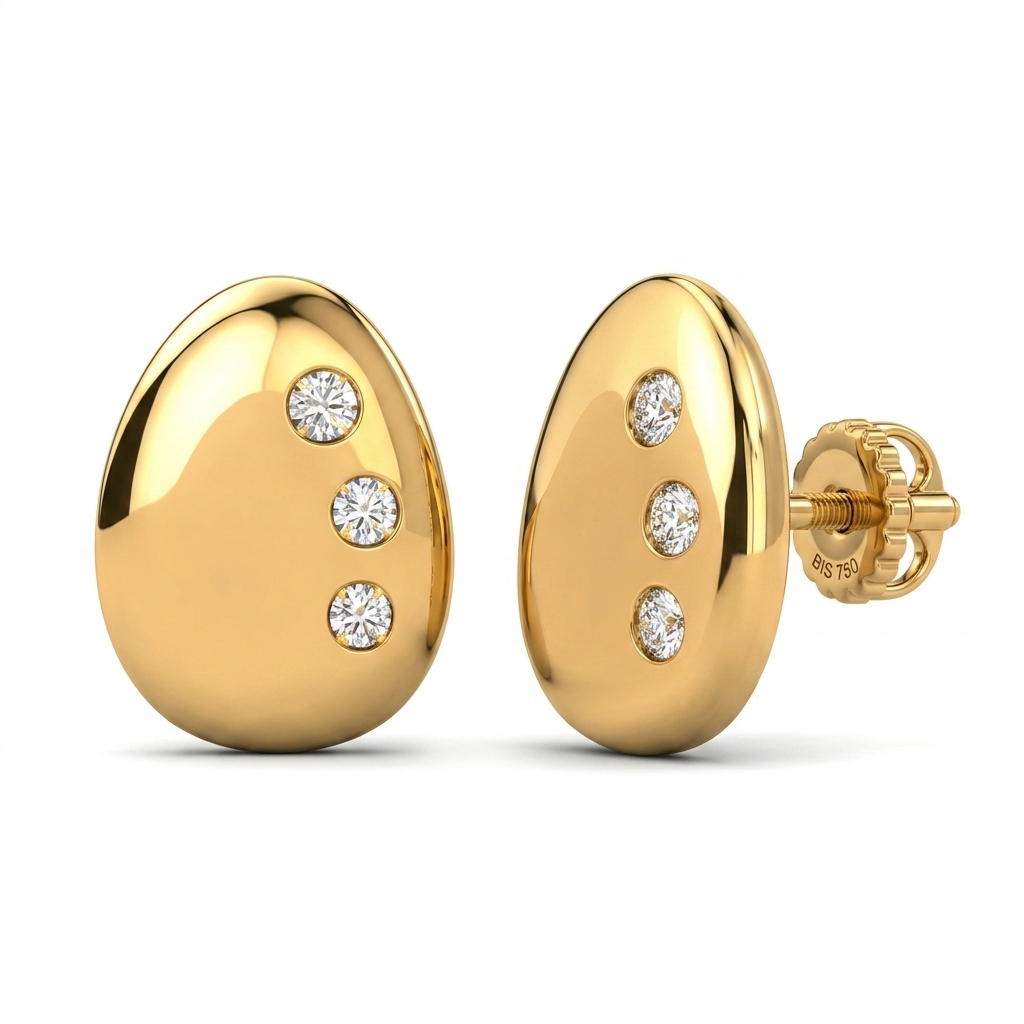 Eden Solitaire Studs by Giolleria