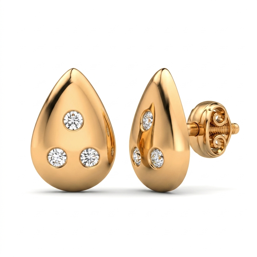 Fleur Moissanite Earrings by Giolleria