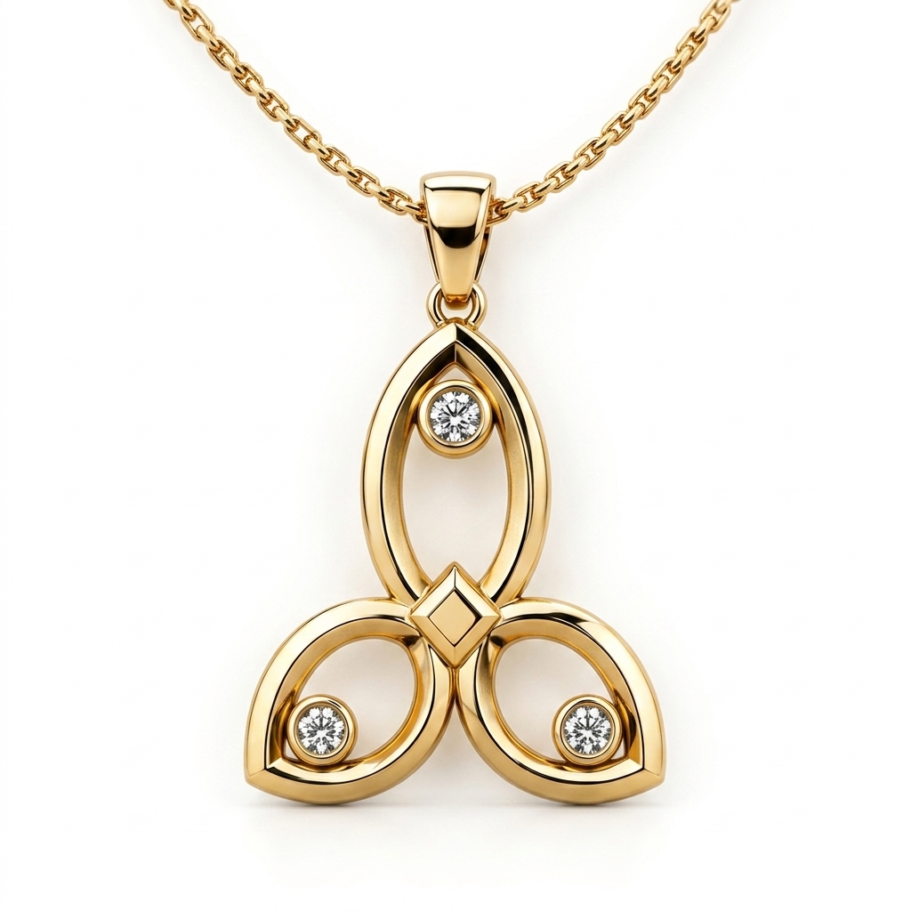 Giolleria lyra teardrop pendant