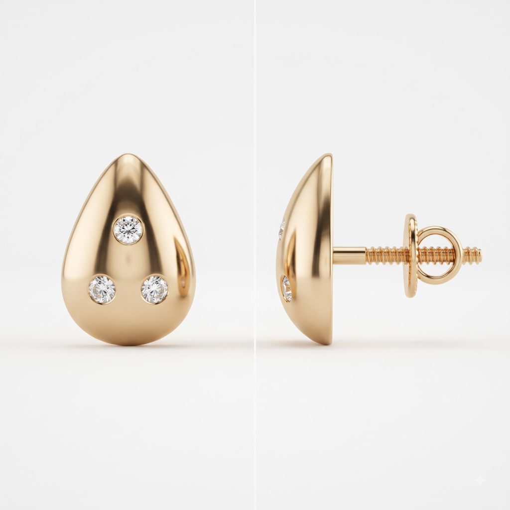 Teardrop Glow Studs