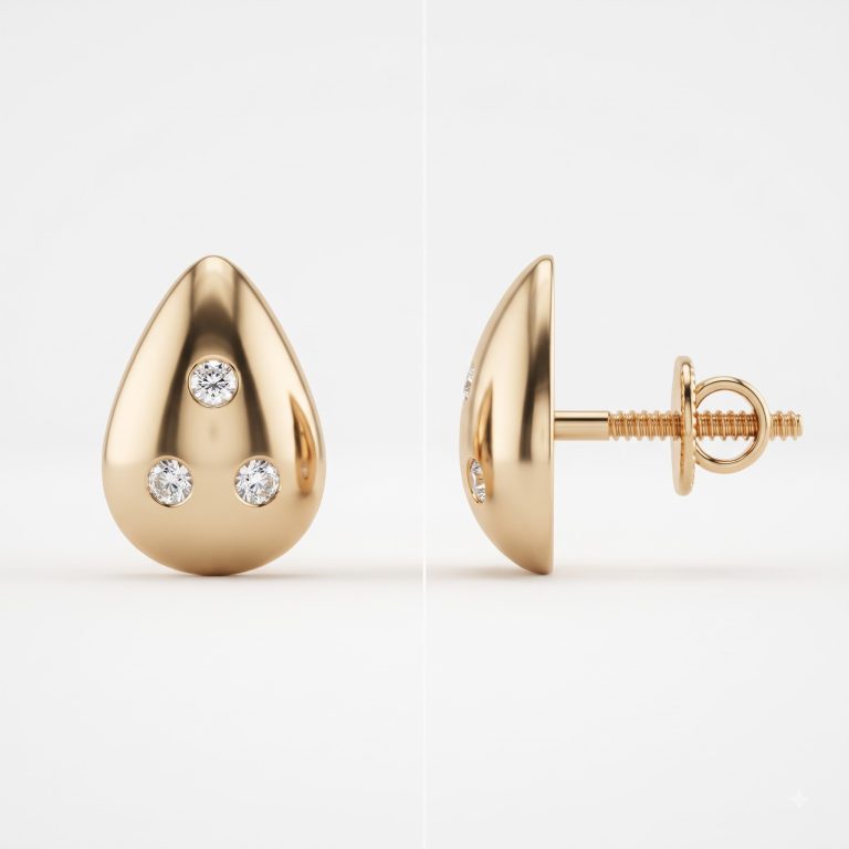 Teardrop Glow Studs