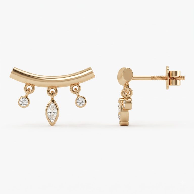 Celestial Arc Drop Earrings