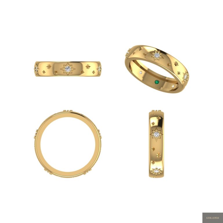 Stardust Symbol Band – Gold – Rings