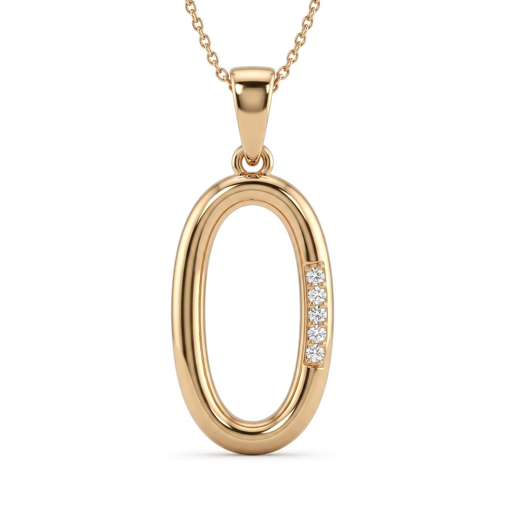 Oval Halo Pendant