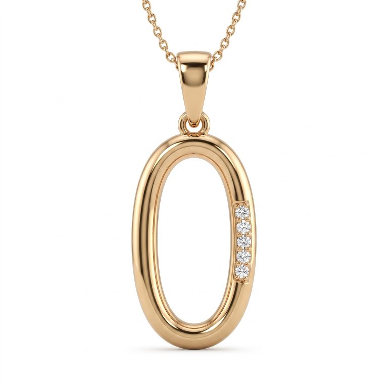 Oval Halo Pendant