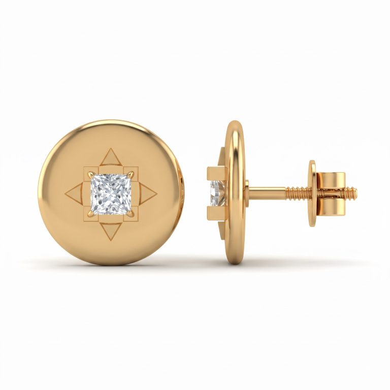 Princess Disc Studs