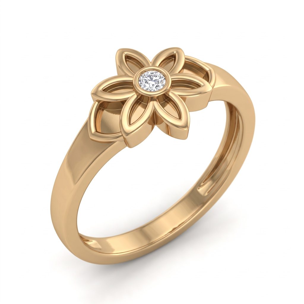 Floral Core Ring