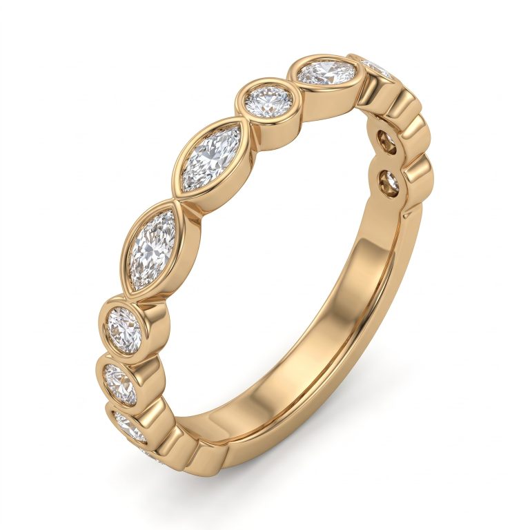 Linked Spark Band – Gold – Rings