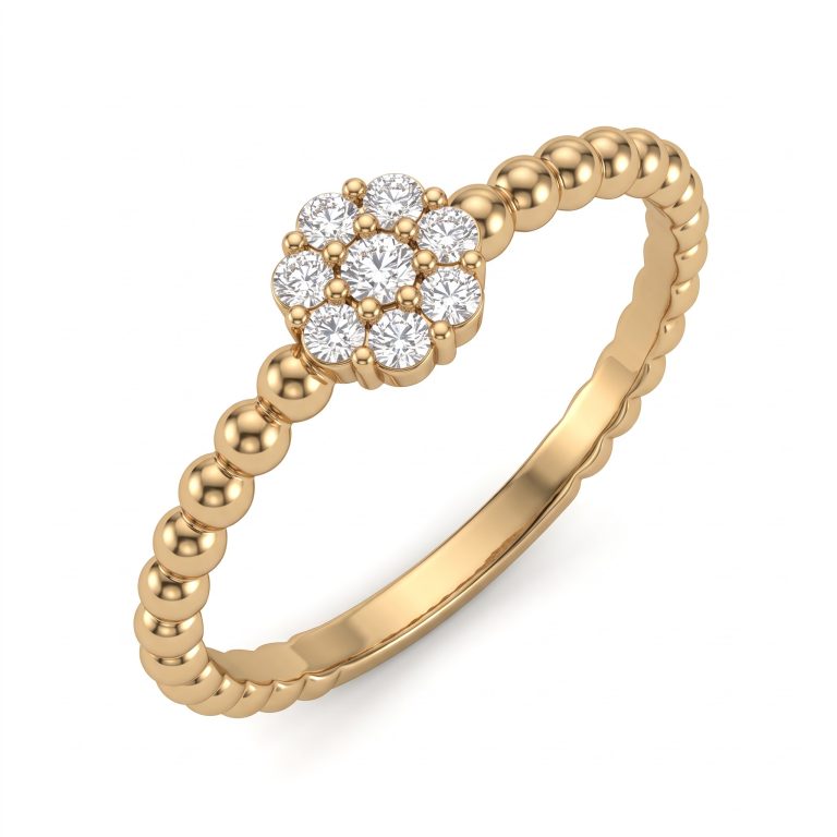 Cluster Bead Ring – Gold – Rings