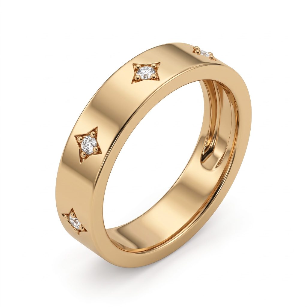 Geometric Signet Band