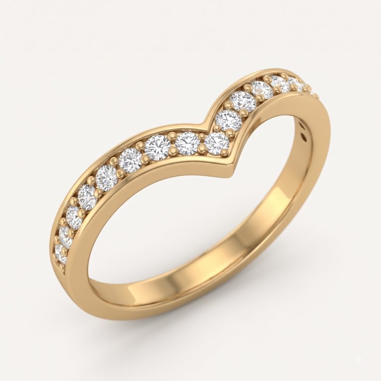 Chevron Light Ring – Gold – Rings