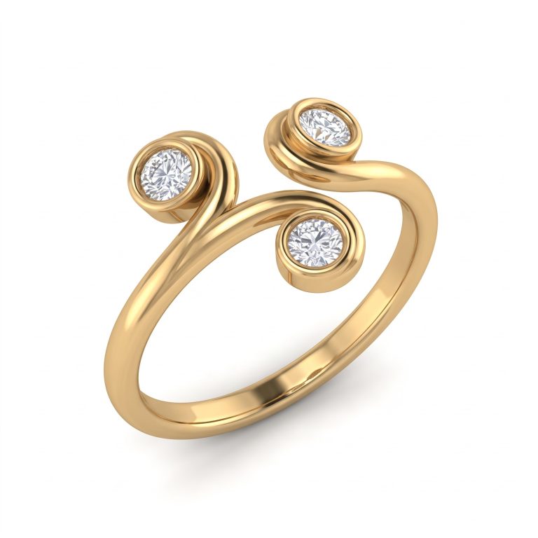 Orbit Trio Ring – Gold – Rings